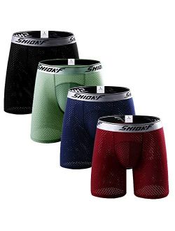 Men's Underwear Sports Boxer Briefs Quick Dry Athletic Performance Boxer Briefs Workouts Underwear