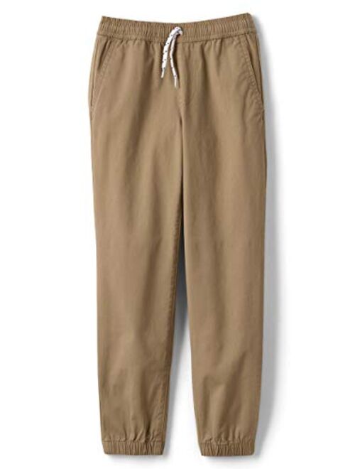 Lands' End Boys Iron Knee Pull On Pattern Stretch Woven Jogger