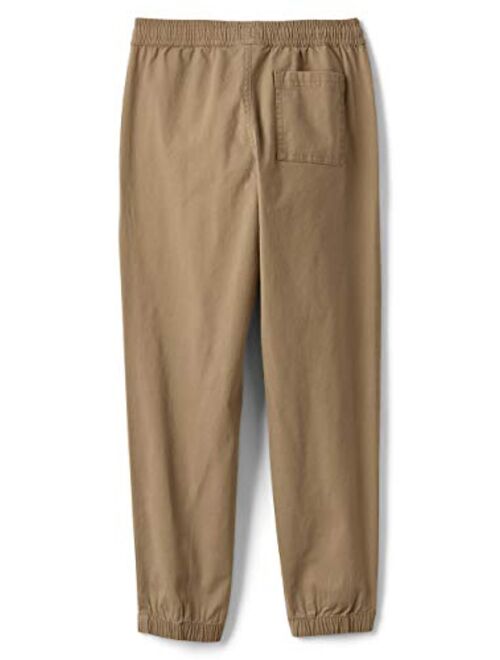 Lands' End Boys Iron Knee Pull On Pattern Stretch Woven Jogger