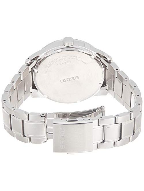Seiko Men's Year-Round Acciaio INOX Solar Powered Watch with Stainless Steel Strap, Grey, 22 (Model: SNE363P1)