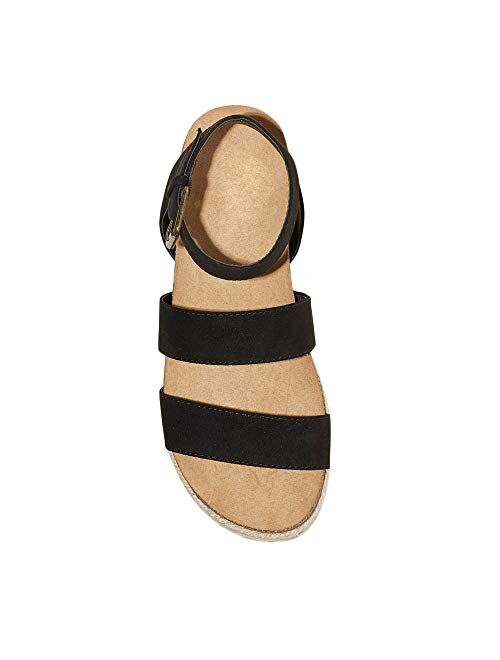 Fashare Womens Espadrille Flatform Strappy Wedge Sandals Cork Open Toe Ankle Strap Slingback Summer Dress Shoes