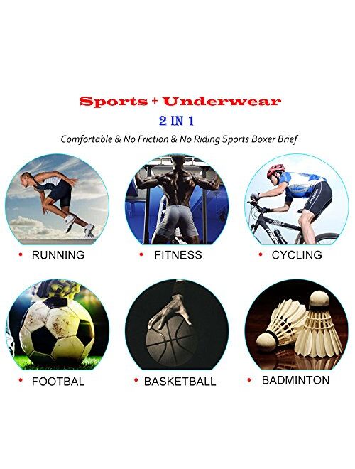 Ouruikia Men's Underwear Boxer Briefs Mesh Underwear Breathable Boxers Quick Dry Trunks Travel Underwear