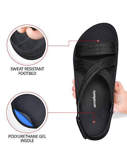 Aerothotic Women's Hadal Arch Support Slingback Travel Essentials Sandals