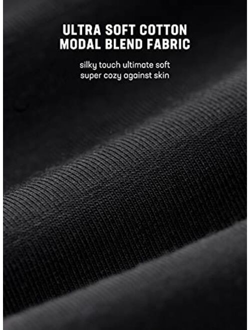 Separatec Men’s Soft Cotton Modal Dual Pouch Underwear Bulge Enhancing Bikini Briefs 2 Pack