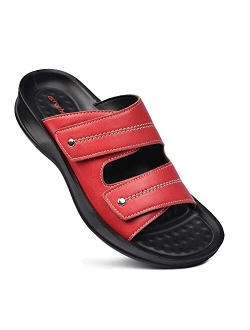 Orthotic Comfort Dual Strap Sandals and Flip Flops with Arch Support for Comfortable Walk