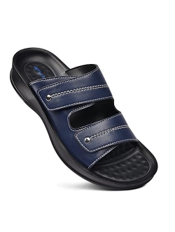 Orthotic Comfort Dual Strap Sandals and Flip Flops with Arch Support for Comfortable Walk