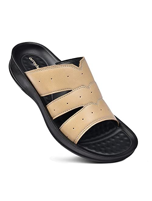 AEROTHOTIC Orthotic Comfortable Strap Sandals and Flip Flops with Arch Support for Comfortable Walk