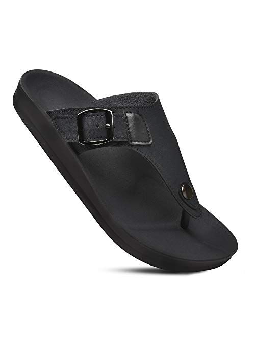 AEROTHOTIC Women's Trench Arch Support Adjustable Strap Sandals