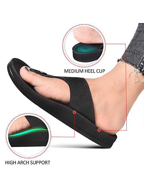 AEROTHOTIC Women's Trench Arch Support Adjustable Strap Sandals