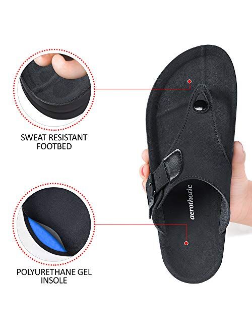 AEROTHOTIC Women's Trench Arch Support Adjustable Strap Sandals