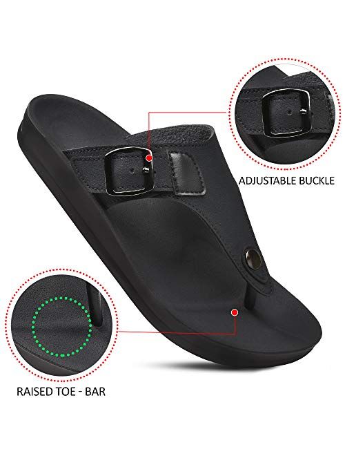 AEROTHOTIC Women's Trench Arch Support Adjustable Strap Sandals