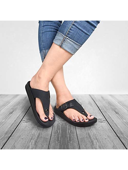AEROTHOTIC Women's Trench Arch Support Adjustable Strap Sandals