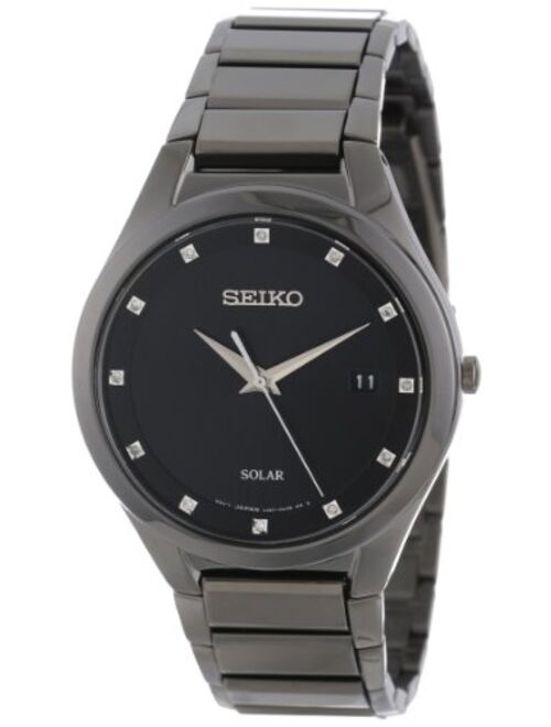 Seiko Men's SNE243 Solar Stainless Steel Dress Watch