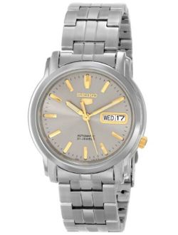 Men's SNKK67 "Seiko 5" Grey Dial Stainless Steel Automatic Watch