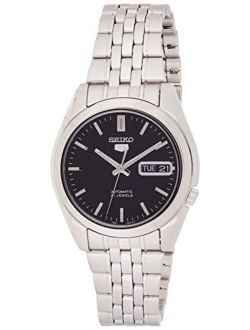 Men's SNK361 Stainless Steel Analog with Black Dial Watch