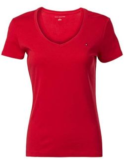 Women's Short Sleeve V-Neck T-Shirt (Standard and Plus Size)
