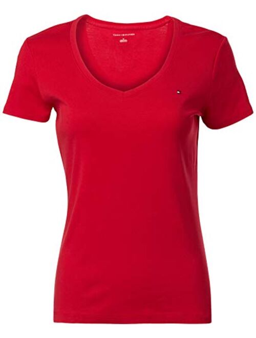 Tommy Hilfiger Women's Short Sleeve V-Neck T-Shirt (Standard and Plus Size)