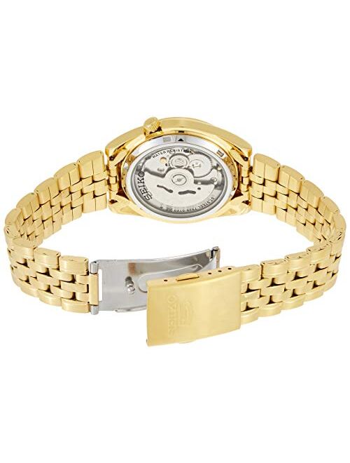 Seiko Men's SNK366K Seiko 5 Automatic Gold Dial Gold-Tone Stainless Steel Watch