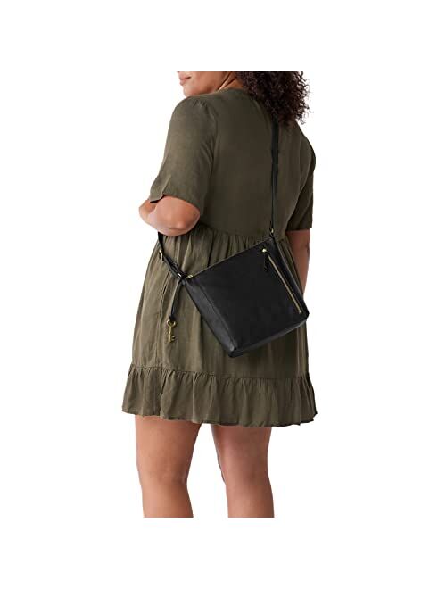 Fossil Women's Tara Leather Crossbody Purse Handbag
