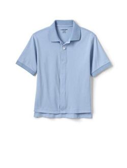 School Uniform Kids Adaptive Short Sleeve Interlock Polo Shirt