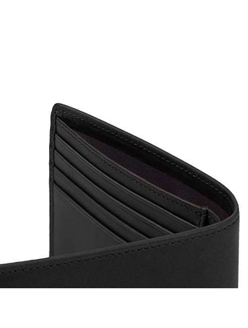 Leatherology Black Oil Men's Thin Bifold Wallet - RFID Available