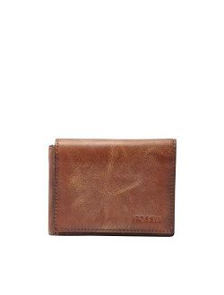 Men's RFID-Blocking Leather Execufold Trifold Wallet