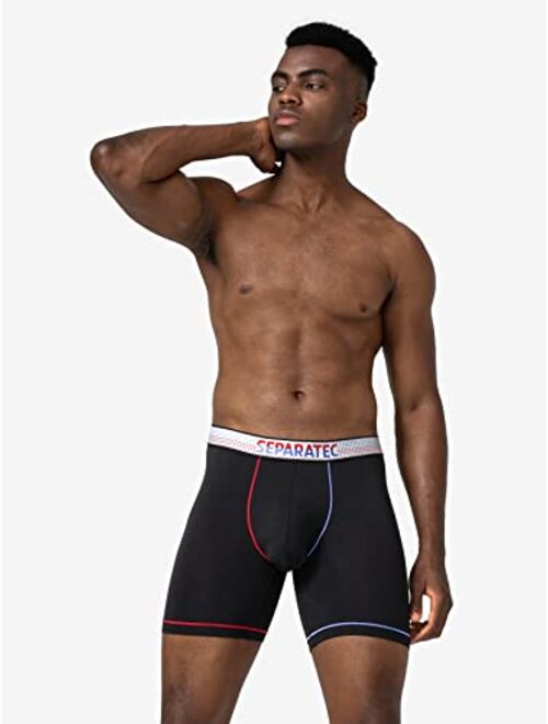 Separatec Men's Underwear 2 Pack High Tech Single-Sided Moisture Transported Fast Dry Boxer Briefs