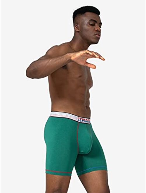 Separatec Men's Underwear 2 Pack High Tech Single-Sided Moisture Transported Fast Dry Boxer Briefs