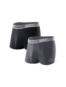 Men's Underwear 2 Pack High Tech Single-sided Moisture Transported Fast Dry Trunks