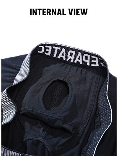 Separatec Men's Underwear 2 Pack High Tech Single-sided Moisture Transported Fast Dry Trunks