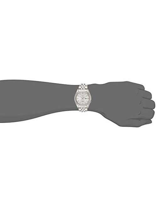 Seiko Men's SNK355K Seiko 5 Automatic Silver Dial Stainless Steel Watch
