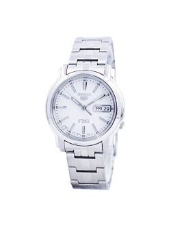 Automatic White Dial Stainless Steel Men's Watch SNKL75