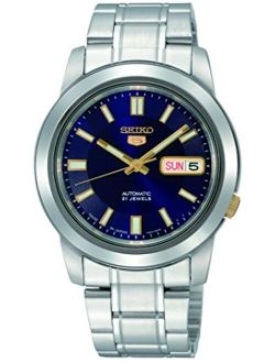 Men's SNKK11 5 Stainless Steel Blue Dial Watch