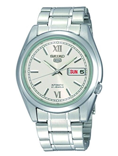 Seiko Men's Year-Round Automatic Watch with Stainless Steel Strap, Grey, 22 (Model: SNKL51K1)