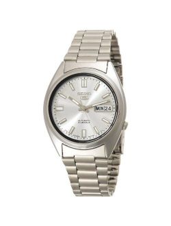 Men's SNXS73 Seiko 5 Automatic White Dial Stainless-Steel Bracelet Watch