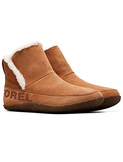 Sorel - Women's Nakiska Bootie House Slippers with Suede and Faux Fur Lining