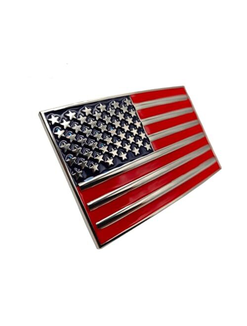 US Map Belt Buckle American Flag Eagle Buckles