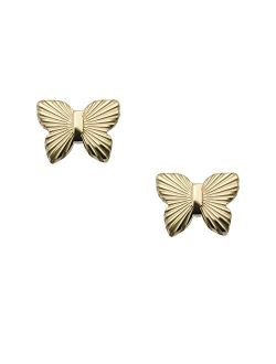 Women's Stainless Steel Gold-Tone Stud Earrings