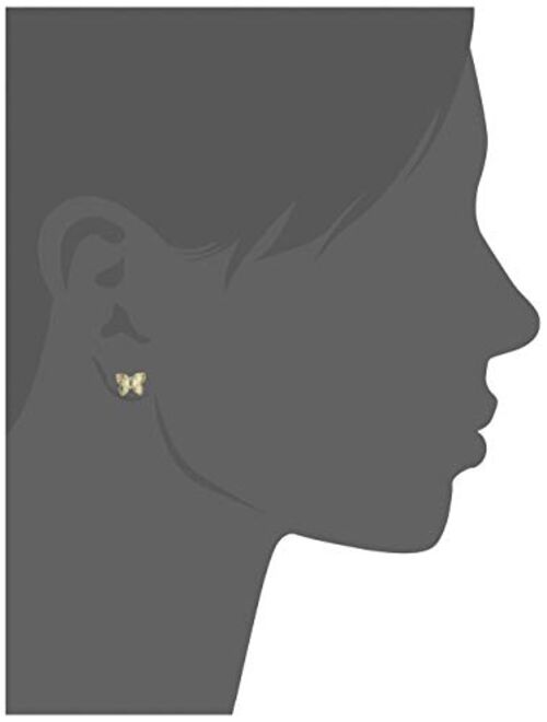 Fossil Women's Stainless Steel Gold-Tone Stud Earrings