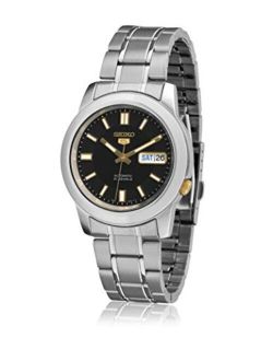 Men's SNKK17 Stainless Steel Analog with Black Dial Watch