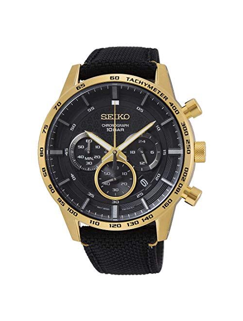 Seiko Neo Sports Chronograph Quartz Black Dial Men's Watch SSB364