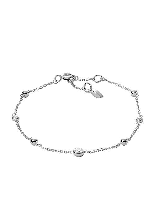 Fossil Women's Sterling Silver Chain Bracelet