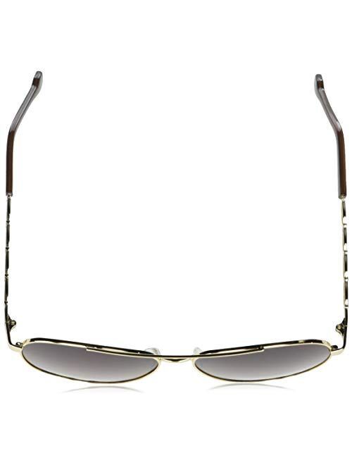 Jessica Simpson Women's J5856 Metal Chain Temple Aviator Sunglasses with 100% UV Protection, 60 mm