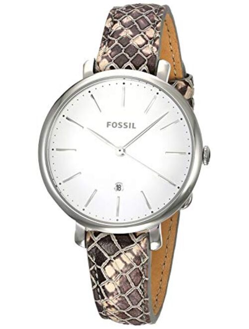 Fossil Jacqueline - ES4631 Silver/Snake One Size