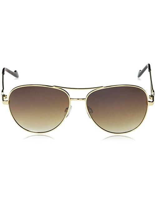 Jessica Simpson Women's J5859 Open Temple Metal Aviator Sunglasses with 100% UV Protection, 60 mm