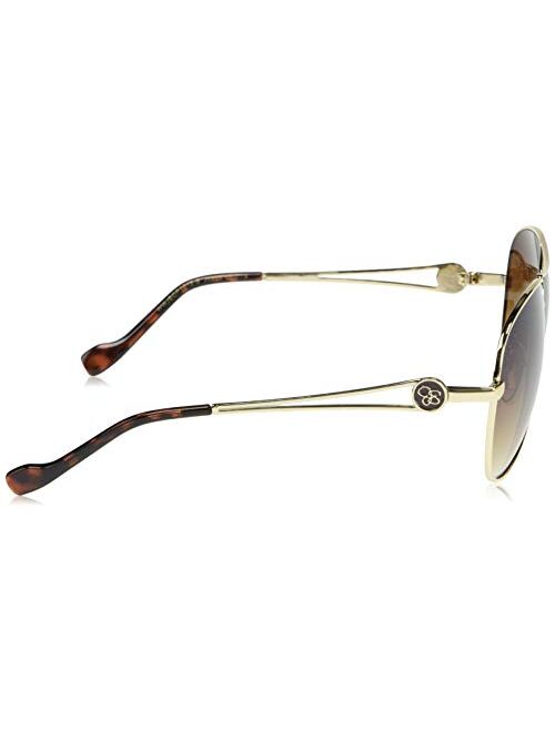 Jessica Simpson Women's J5859 Open Temple Metal Aviator Sunglasses with 100% UV Protection, 60 mm