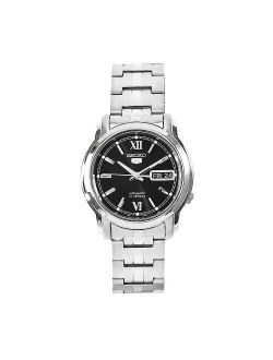 Men's SNKK81 5 Stainless Steel Black Dial Watch