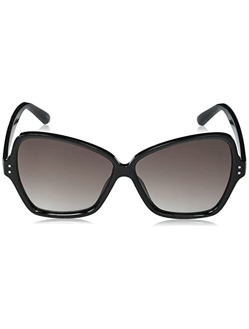 Jessica Simpson J5921 Chic UV Protective Rectangular Butterfly Sunglasses. Glam Gifts for Women, 62 mm