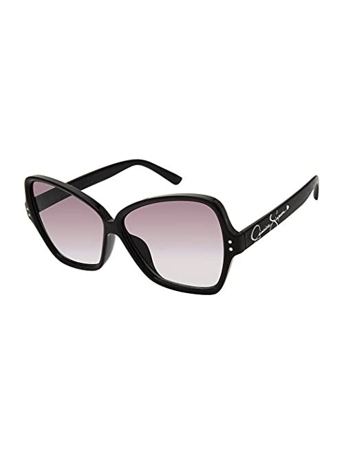 Jessica Simpson J5921 Chic UV Protective Rectangular Butterfly Sunglasses. Glam Gifts for Women, 62 mm