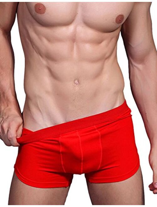 Hoerev Men Bamboo Fibre Shorts Trunks Underwear Pack of 4